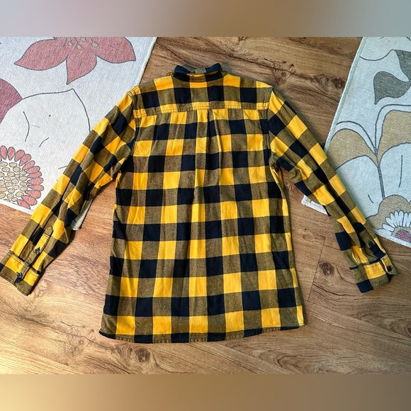 Vans X Independent Men’s Yellow & Navy Zippered Flannel. Size Small. - Picture 8 of 8